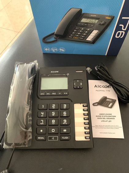 โทรศัพท์บ้าน สำนักงาน ยี่ห้อ Alcatel รุ่น T76Ex สีดำ รูปที่ 3