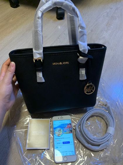 หญิง ดำ Michael Kors Tote Mini MK Casual Style Plain Leather Bag  35T9GTVT0L
