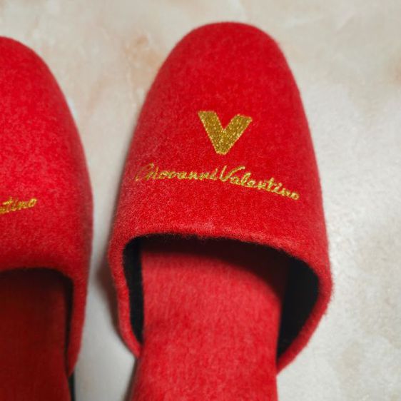 รองเท้าใส่ในบ้าน รองเท้าใส่ในห้องนอน Valentino Italy ไม่ผ่านการใช้งาน ขนาดความยาวเท้า 25 cm. รูปที่ 7