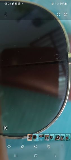 แว่นตากันแดดraybanรุ่นaviator58mm.ของแท้ มีซองใส่แว่นกับผ้าเช็ดแว่นให้ครับ รูปที่ 7