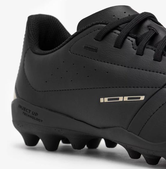 Football Boots 100 MG - Black รองเท้าฟุตบอลรุ่น 100 MG 2024 สีดำ รูปที่ 7