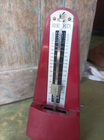 vintage metronome Seiko made in Japan ขนาด21x10x12cm ขาดฝาปิดหน้า สินค้ามือสองจากตู้ญี่ปุ่น
 รูปที่ 2