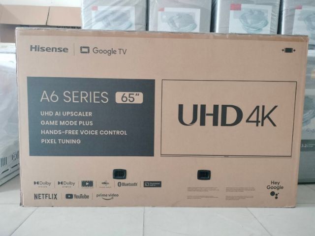 smart TV 4k 65 นิ้วไฮเซ็นสั่งงานด้วยเสียงเป็นสินค้าใหม่ยังไม่ผ่านการใช้งานประกันศูนย์ราคา 10900 บาท