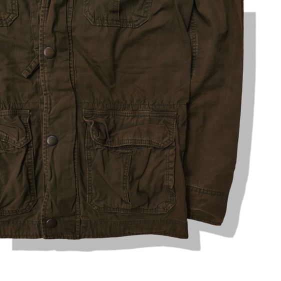 Hollister Olive Brown Military Hooded Jacket รอบอก 42” รูปที่ 3