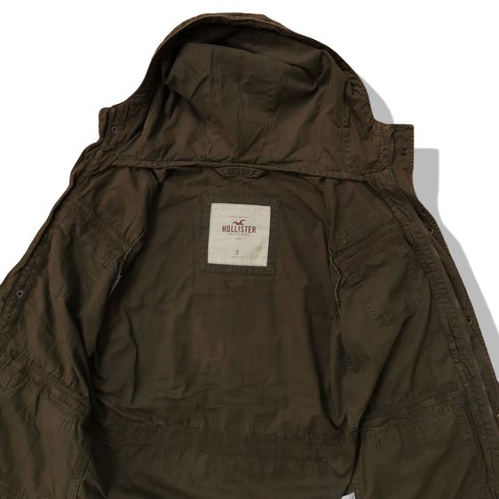 Hollister Olive Brown Military Hooded Jacket รอบอก 42” รูปที่ 7