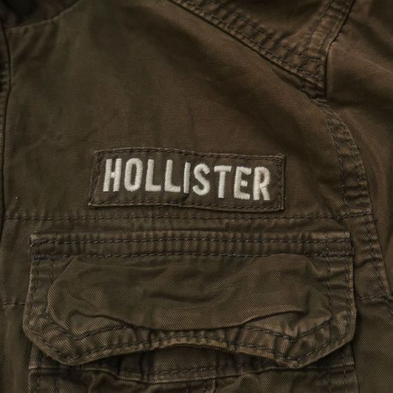 Hollister Olive Brown Military Hooded Jacket รอบอก 42” รูปที่ 2