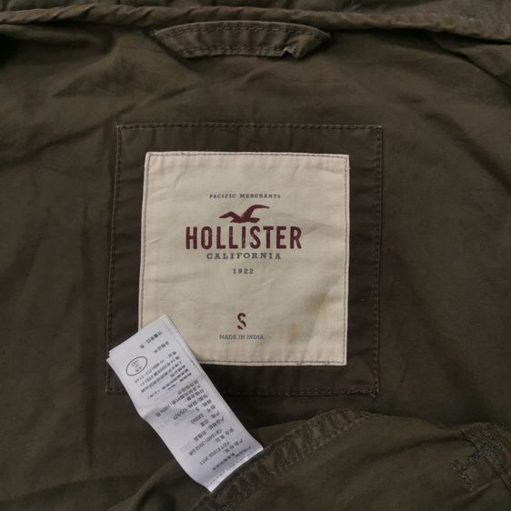 Hollister Olive Brown Military Hooded Jacket รอบอก 42” รูปที่ 9