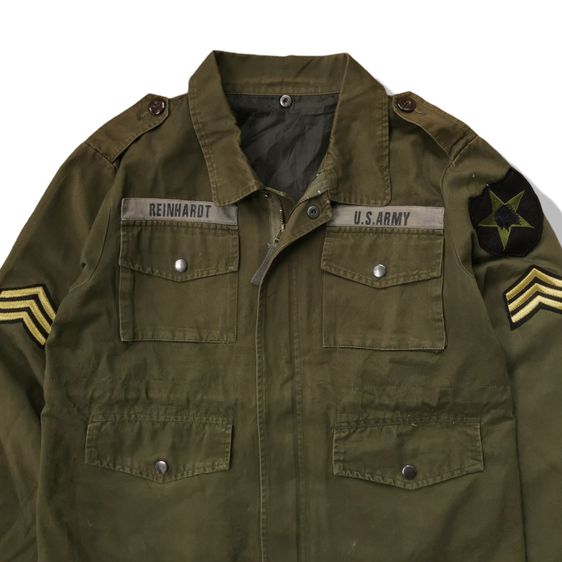 Olive Green Military Jacket รอบอก 42” รูปที่ 2
