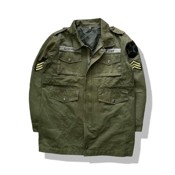 Olive Green Military Jacket รอบอก 42”