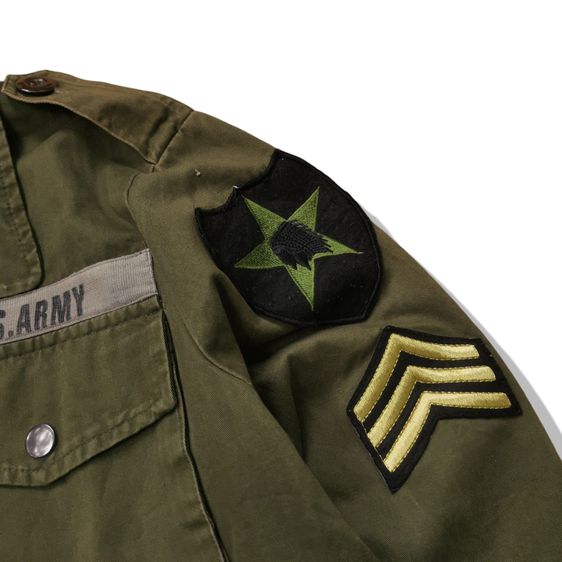 Olive Green Military Jacket รอบอก 42” รูปที่ 6