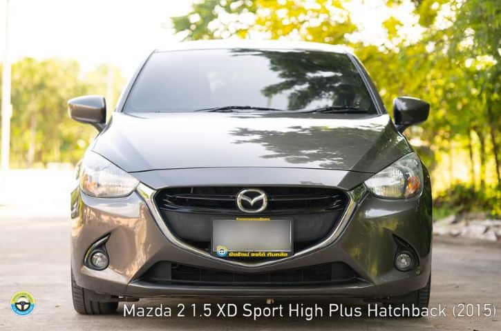 Mazda Mazda 2 2015 1.5 XD High Plus Sedan ดีเซล ไม่ติดแก๊ส เกียร์อัตโนมัติ น้ำตาล รูปที่ 2
