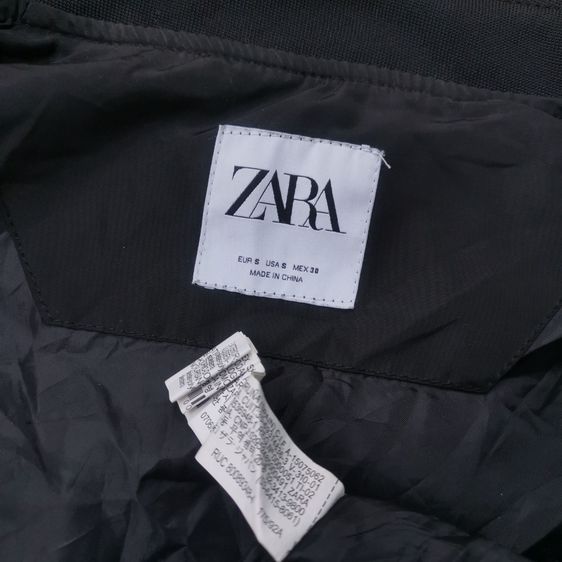 Zara Black Bomber Jacket รอบอก 42” รูปที่ 7