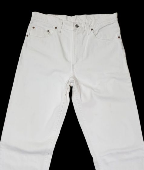 Vtg. Levi's 550 White Denim Jeans รูปที่ 1