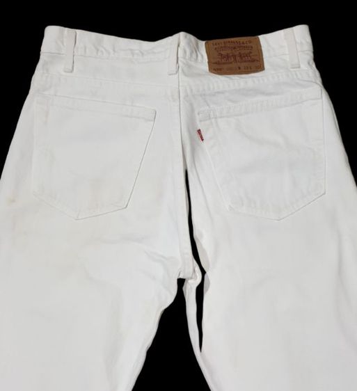 Vtg. Levi's 550 White Denim Jeans รูปที่ 4