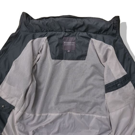 Giordano Dark Grey Hooded Jacket รอบอก 43” รูปที่ 3