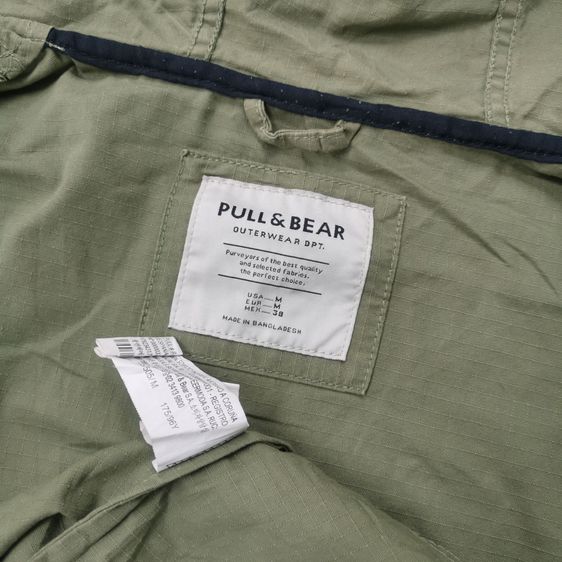 PullBear Military Hooded Jacket รอบอก 44” รูปที่ 8