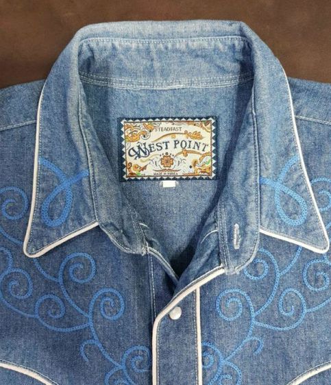 West Point Embroidered Pearl Snap Western รูปที่ 7