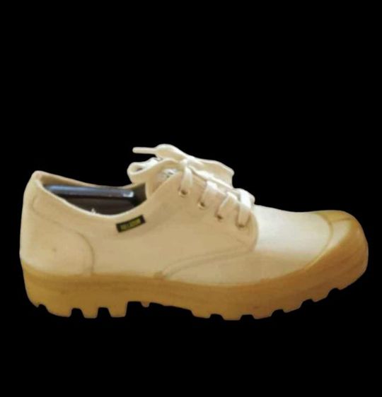 รองเท้าผ้าใบ ผ้าใบ UK 9.5 | EU 44 | US 10 ขาว White Palladium Low Canvas Shoes France
