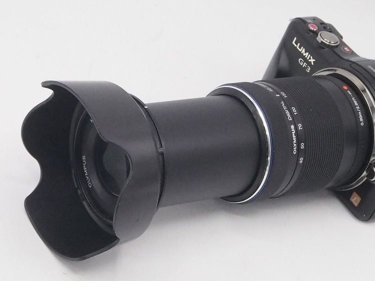 เลนส์ซูม OLYMPUS AF 40-150 MM ED ใส่กล้อง OLYMPUS หรือ PANASONIC ได้หมด สภาพดีใช้งานปกติ