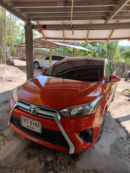 Toyota Yaris 2014 1.2 G Sedan เบนซิน ไม่ติดแก๊ส เกียร์อัตโนมัติ ส้ม รูปที่ 1