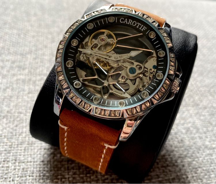 Automatic Skeleton Luxury Watch รูปที่ 9