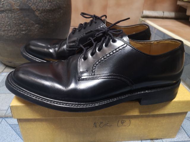 ขายรองเท้าหนังแท้สีดำแบรนด์ REGAL ( japan)​size 41 พื้นด้านใน 26​cm มือสองสภาพดีใหม่พร้อมกล่องเดิมๆ