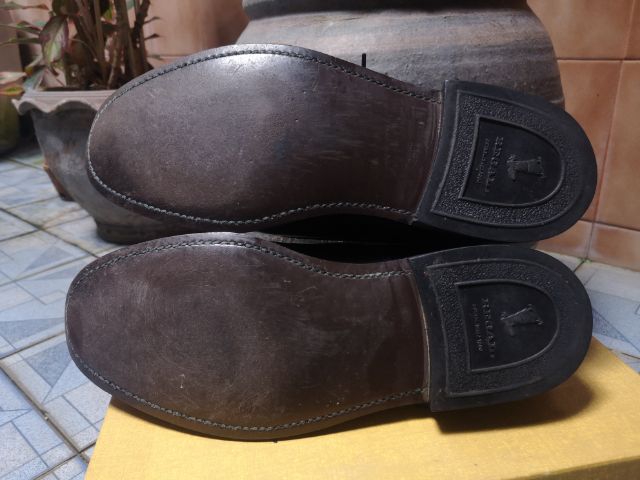 ขายรองเท้าหนังแท้สีดำแบรนด์ REGAL ( japan)​size 41 พื้นด้านใน 26​cm มือสองสภาพดีใหม่พร้อมกล่องเดิมๆ รูปที่ 10