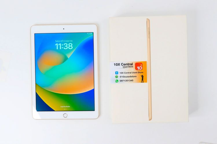 iPad รุ่นที่ 5 Wi-Fi 32GB สี Gold สแกนลายนิ้วมือได้ ใช้งานได้ครบทุกฟังก์ชั่น แบต 95 สภาพสวยมาก  - ID24050028