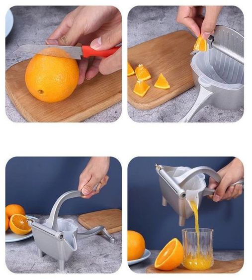 เครื่องคั้นน้ำส้มผักผลไม้แบบโยกมือ รูปที่ 4