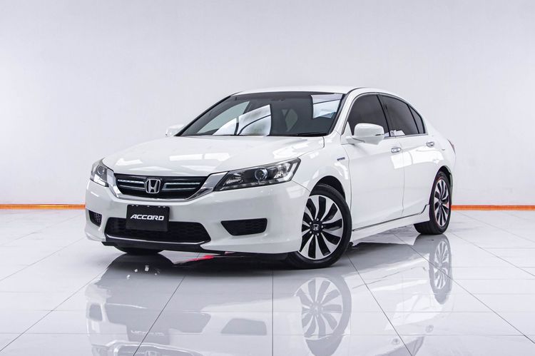 Honda Accord 2015 2.0 Hybrid Sedan ไฮบริด ไม่ติดแก๊ส เกียร์อัตโนมัติ ขาว รูปที่ 4