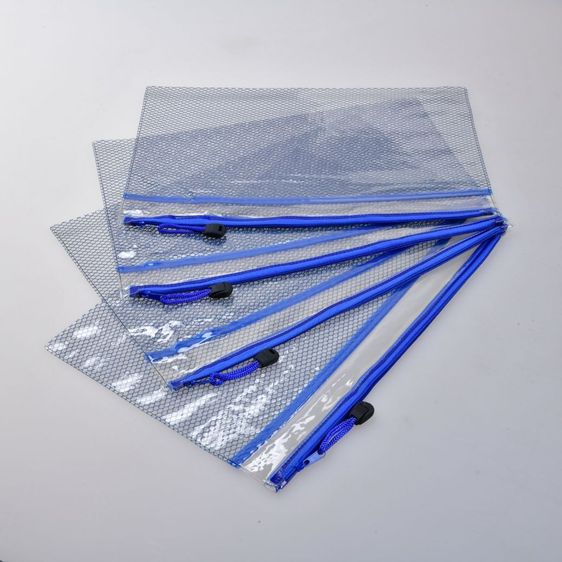ซองซิปพลาสติกใส PVC มีซิบรูดเปิดปิด พลาสติกชนิดกันน้ำ (Set 4 ชิ้น) รูปที่ 9