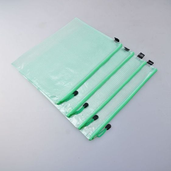 ซองซิปพลาสติกใส PVC มีซิบรูดเปิดปิด พลาสติกชนิดกันน้ำ (Set 4 ชิ้น)