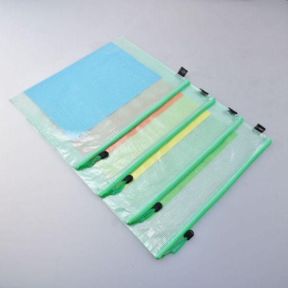 ซองซิปพลาสติกใส PVC มีซิบรูดเปิดปิด พลาสติกชนิดกันน้ำ (Set 4 ชิ้น) รูปที่ 3