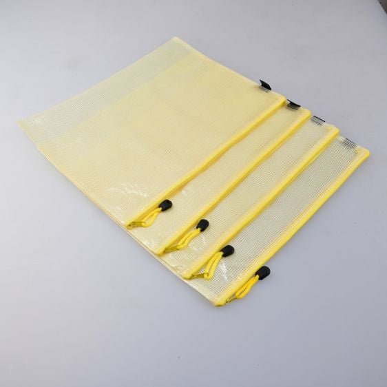 ซองซิปพลาสติกใส PVC มีซิบรูดเปิดปิด พลาสติกชนิดกันน้ำ (Set 4 ชิ้น) รูปที่ 1