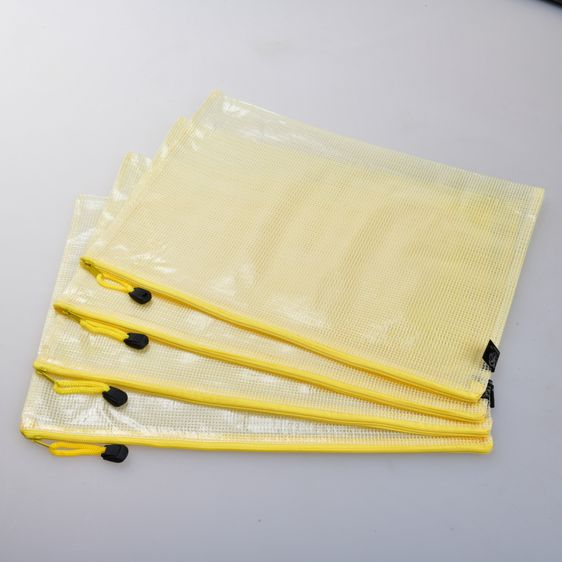 ซองซิปพลาสติกใส PVC มีซิบรูดเปิดปิด พลาสติกชนิดกันน้ำ (Set 4 ชิ้น) รูปที่ 4