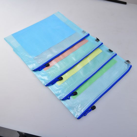 ซองซิปพลาสติกใส PVC มีซิบรูดเปิดปิด พลาสติกชนิดกันน้ำ (Set 4 ชิ้น) รูปที่ 8