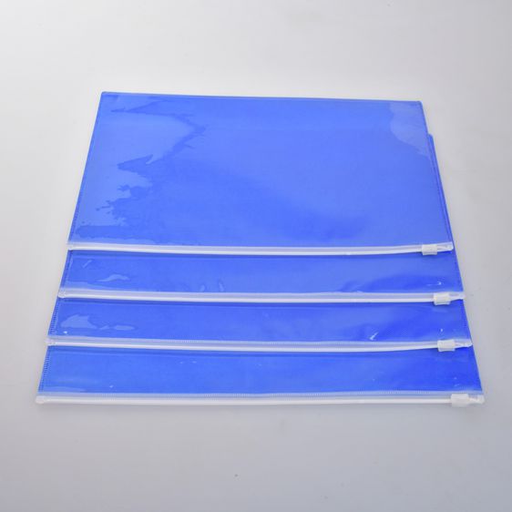 ซองซิปพลาสติกใส PVC มีซิบรูดเปิดปิด พลาสติกชนิดกันน้ำ (Set 4 ชิ้น) รูปที่ 2