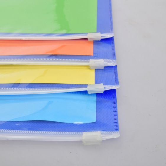 ซองซิปพลาสติกใส PVC มีซิบรูดเปิดปิด พลาสติกชนิดกันน้ำ (Set 4 ชิ้น) รูปที่ 11