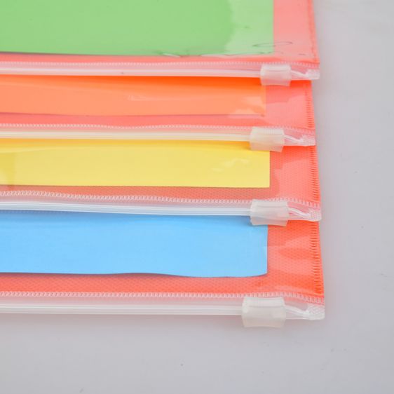 ซองซิปพลาสติกใส PVC มีซิบรูดเปิดปิด พลาสติกชนิดกันน้ำ (Set 4 ชิ้น) รูปที่ 12