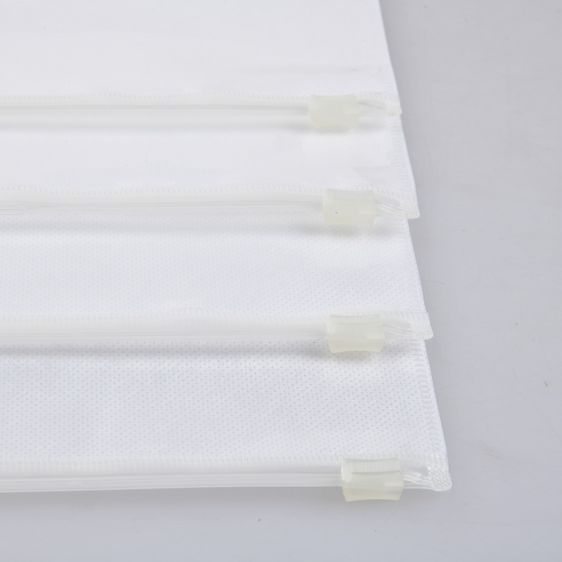 ซองซิปพลาสติกใส PVC มีซิบรูดเปิดปิด พลาสติกชนิดกันน้ำ (Set 4 ชิ้น) รูปที่ 3