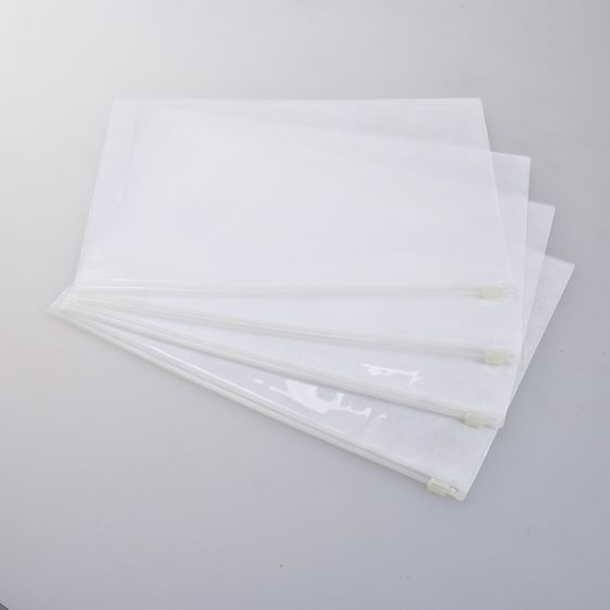 ซองซิปพลาสติกใส PVC มีซิบรูดเปิดปิด พลาสติกชนิดกันน้ำ (Set 4 ชิ้น) รูปที่ 5