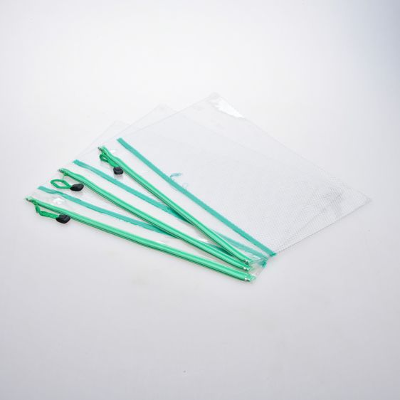 ซองซิปพลาสติกใส PVC มีซิบรูดเปิดปิด พลาสติกชนิดกันน้ำ (Set 3 ชิ้น) รูปที่ 2