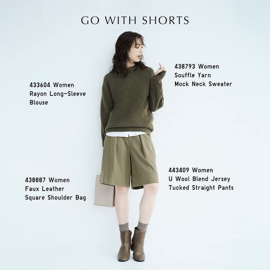 กางเกง Uniqlo U Wool Blend Jersey Pleated Shorts รูปที่ 4