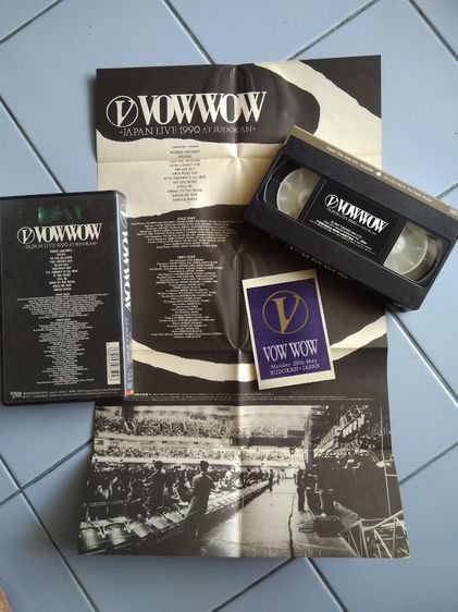 Vow Wow Live At Budokan, Japan 1990 ม้วนวีดิโอ vhs ผลิตญี่ปุ่น รูปที่ 2