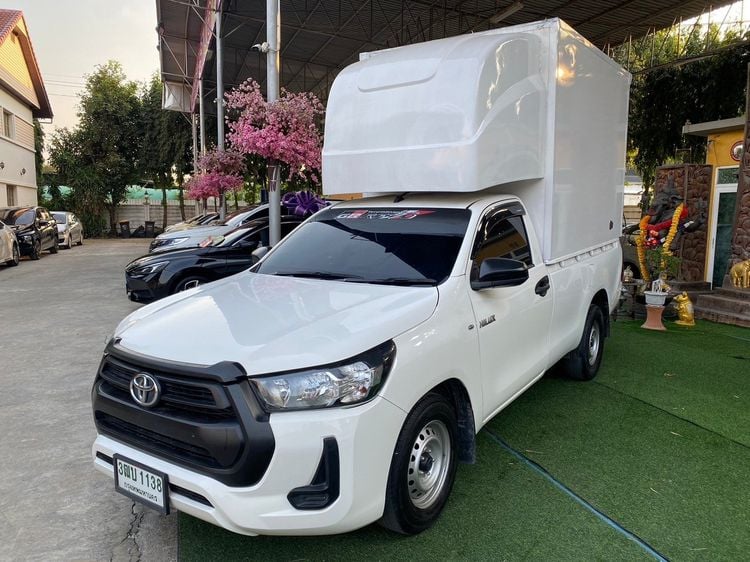 Toyota Hilux Revo 2022 2.4 Entry Pickup ดีเซล ไม่ติดแก๊ส เกียร์ธรรมดา ขาว