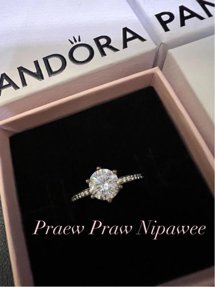 Pandora Clear Sparkling Crown Ring รูปที่ 4