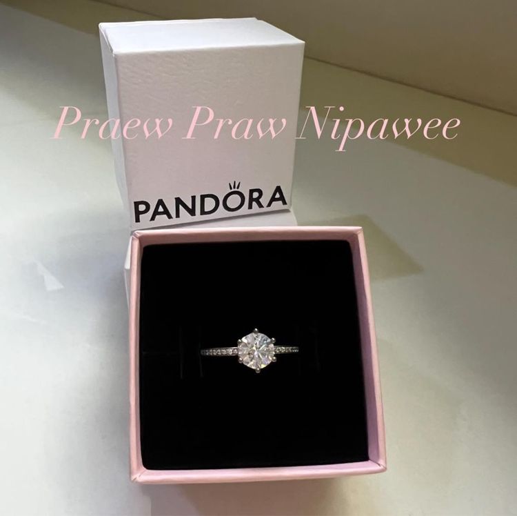 Pandora Clear Sparkling Crown Ring รูปที่ 3