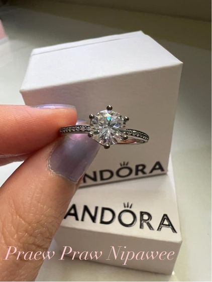 แหวน จิวเวอรี่ Pandora Clear Sparkling Crown Ring