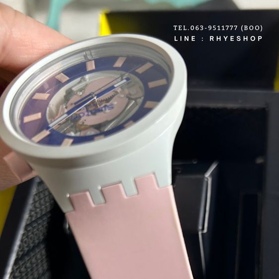 ประกัน2ปียังเหลือค่ะ นาฬิกาข้อมือ SWATCH รุ่น BIG BOLD สีชมพู-กรม USED เข้าศูนย์ทำความสะอาดฟรี ตลอดชีพค่ะ รูปที่ 6