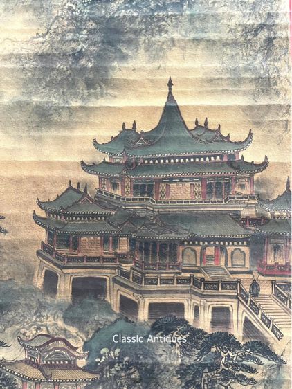 ภาพวาด พระราชวังจีนเก่าสะสม A2 รูปที่ 10